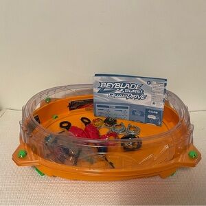 Beyblade burst quad drive blades with battle stadium